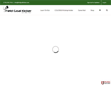 Tablet Screenshot of fieldgoalkicker.com